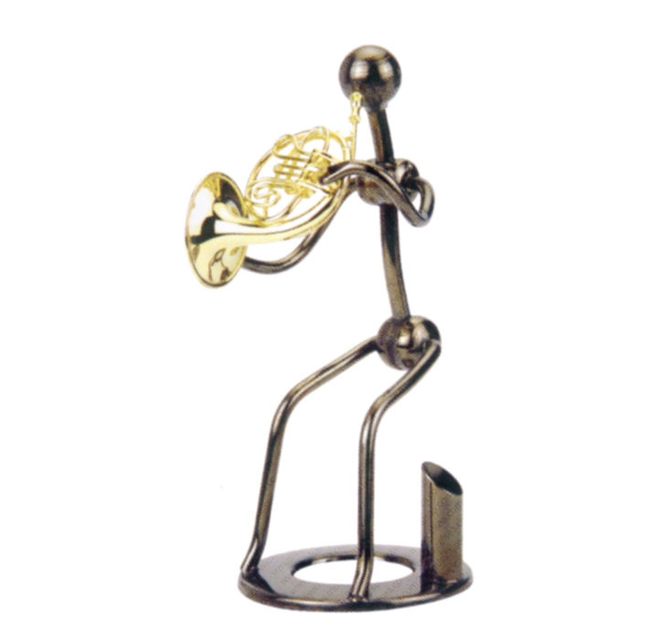 Miniature figurine ornament with single pen c